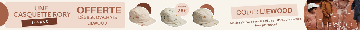 1 casquette offerte dès 85€ d'achat Liewood > voir conditions